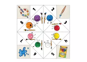 Vorschau - Spiele - Colors, shapes and numbers COOTIE CATCHERS (FORTUNE TELLERS) - Seite 3