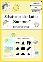 Vorschau - Spiele - Sprachförderung im Sommer: Schattenbilder-Lotto (DaZ/DaF) - Deckblatt