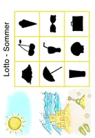 Vorschau - Spiele - Sprachförderung im Sommer: Schattenbilder-Lotto (DaZ/DaF) - Seite 1