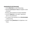 Vorschau - Arbeitsblätter - Forscherauftrag Erweitern und Kürzen von Brüchen - Deckblatt