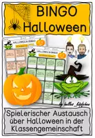 Vorschau - Stundenentwürfe - Halloween - Bingo Spiel zum Erzählen - Deckblatt