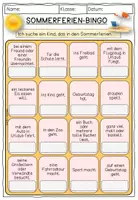 Vorschau - Stundenentwürfe - Sommer - Letzte Schulwoche vor den Sommerferien BINGO - Seite 3
