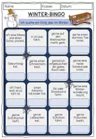 Vorschau - Stundenentwürfe - Jahreszeit Winter Bingo Spiel - Erzählen - Seite 3