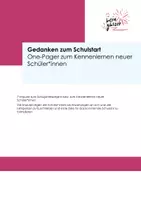 Vorschau - Arbeitsblätter - Materialpaket zum Schuljahresstart - Deckblatt