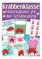 Vorschau - Arbeitsblätter - 1. Klasse Materialpaket für den Schulanfang Krabbenklasse - Deckblatt