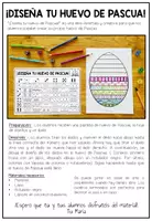 Vista previa - Manualidades / Dibujos para colorear - DISEÑA TU HUEVO DE PASCUA - Proyecto artístico - página 1