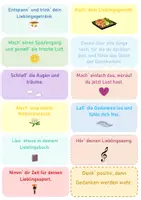 Vorschau - Aufgabenkarten - 12 Kärtchen zum Abschalten und Genießen für LehrerInnen Achtsamkeit Gesundheit Wohlbefinden - Seite 2