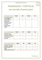 Vorschau - Anderer Materialtyp - FRAGEBOGEN-PORTFOLIO zum Schulende - Deckblatt