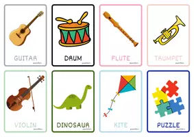 Vista previa - Tarjetas / Manipulativos - TOYS Flashcards - página 1