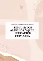 Vista previa - Evaluación - Oposiciones Pedagogía Terapéutica: esquema tema 12 - Portada