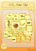 Vorschau - Stationenlernen - Übungspaket Obst (für den Sachunterricht und DaZ) - Deckblatt