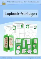 Vorschau - Unterrichtsreihen - 24 Lapbook-Vorlagen (Leervorlagen, Blanko) - Deckblatt