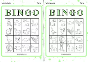 Vorschau - Spiele - Wortschatz Tiere Bingo Spiel Deutsch DAZ - Seite 3