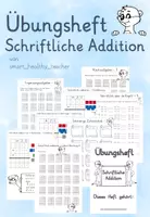 Vorschau - Arbeitsblätter - Übungshefte Schriftliches Addieren und Subtrahieren - Deckblatt