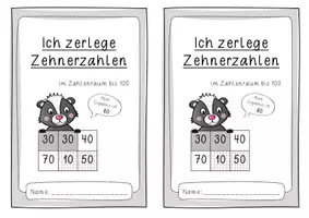 Vorschau - Arbeitsblätter - Zahlzerlegung der Zehnerzahlen - Übungsheft und Arbeitsblätter - Seite 2