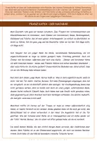 Aperçu - Expériences - Kurzgeschichte: Franz Kafka - "Der Nachbar" - Analyse - Page de couverture