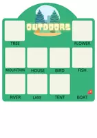 Vista previa - Unidades / Secuencias / Situaciones de Aprendizaje - Vocabulary: Outdoors - página 1