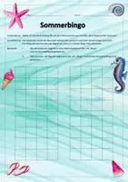 Aperçu - Jeux - Allemand : Bingo de l'été - DaF/DaZ: Sommerbingo mit Wortspeicher - Page de couverture