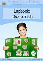 Vorschau - Arbeitsblätter - Lapbook: Das bin ich (Sachunterricht, Deutsch, Religion) - Deckblatt