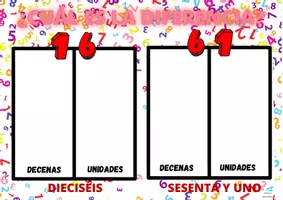 Vista previa - Juegos / Gamificación - Qué diferencia hay? Numeración base 10 - página 1