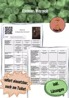 Vorschau - Arbeitsblätter - Georg Büchner: Woyzeck (videogestützt) - Deckblatt