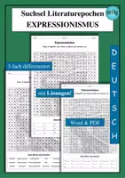 Vorschau - Spiele - SPARPAKET 12 Suchsel zu wichtigen Epochen der Literatur - als PDF & WORD - Seite 1