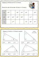 Vorschau - Stundenentwürfe - Materialpaket WINKEL / Winkelarten / Rechter Winkel / Geometrie - Seite 3