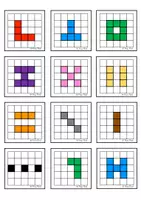 Vorschau - Arbeitsblätter - Geometrie Klasse 1/2 - Wahrnehmung / Muster Kartei - Seite 2