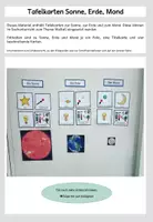 Vorschau - Fördermaterial/Inklusion - Erde, Sonne, Mond - Tafelkarten Weltraum - Deckblatt