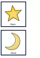 Vorschau - Fördermaterial/Inklusion - Erde, Sonne, Mond - Tafelkarten Weltraum - Seite 1