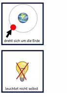 Vorschau - Fördermaterial/Inklusion - Erde, Sonne, Mond - Tafelkarten Weltraum - Seite 3