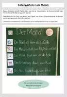 Vorschau - Präsentationen/Tafelbilder - Tafelkarten Mond - Deckblatt