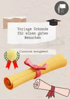 Vorschau - Anderer Materialtyp - Urkunde Menschsein - Deckblatt