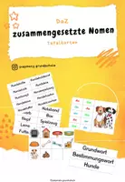 Vorschau - Fördermaterial/Inklusion - Tafelkarten zusammengesetzte Nomen - Deckblatt