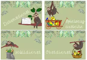 Vorschau - Präsentationen/Tafelbilder - Klassendienste Faultier Faultierklasse #Klassentier - Seite 3