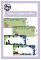 Vorschau - Bildkarten - editierbare Faultier Namenskarten Faultierklasse #Klassentier - Deckblatt