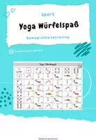 Vorschau - Arbeitsblätter - Yoga Würfelspaß - Deckblatt