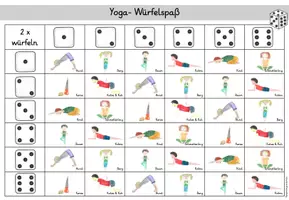 Vorschau - Arbeitsblätter - Yoga Würfelspaß - Seite 2