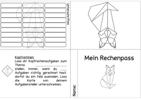 Vorschau - Fördermaterial/Inklusion - Ausmalpass Fuchs (Lesepass und Rechenpass) - Seite 3