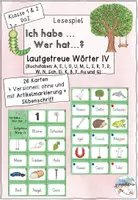 Vorschau - Spiele - Ich habe... Wer hat...? Lesespiel lautgetreue Wörter IV (DaZ) - Deckblatt