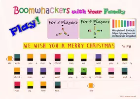 Vorschau - Arbeitsblätter - We Wish You a Merry Christmas - Melodie und Begleitung - Deckblatt