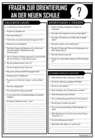 Vorschau - Lehrpläne/Lehrermaterial - Individualisierbare Fragen, die du an deiner neuen Schule unbedingt stellen solltest! - Seite 2