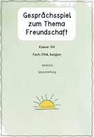 Vorschau - Spiele - Gesprächsspiel zum Thema Freundschaft - Deckblatt