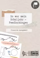 Vorschau - Arbeitsblätter - Feedback zum Schuljahresende - Deckblatt
