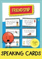 Vista previa - Tarjetas / Manipulativos - Friendship Speaking Cards; 39 tarjetas de conversación sobre la amistad (Inglés) - Portada