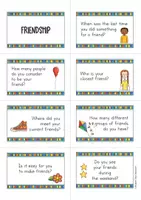 Vista previa - Tarjetas / Manipulativos - Friendship Speaking Cards; 39 tarjetas de conversación sobre la amistad (Inglés) - página 2