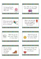 Vista previa - Tarjetas / Manipulativos - Friendship Speaking Cards; 39 tarjetas de conversación sobre la amistad (Inglés) - página 3