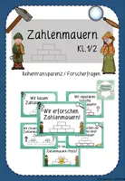 Vorschau - Merkblätter - Zahlenmauern Kl.1/2 - Reihentransparenz/Forscherfragen - Deckblatt