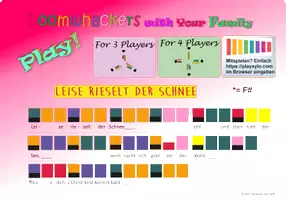 Vorschau - Arbeitsblätter - Leise rieselt der Schnee - Melodie und Begleitung getrennt - Deckblatt