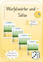 Vorschau - Spiele - Würfelwörter und -sätze - Deckblatt